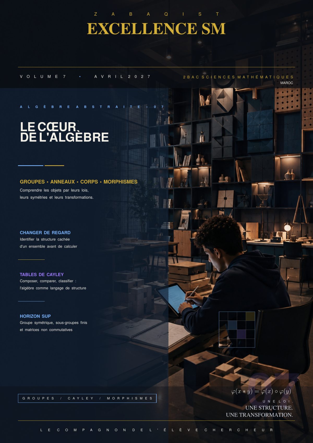 Couverture — Le cœur de l'algèbre